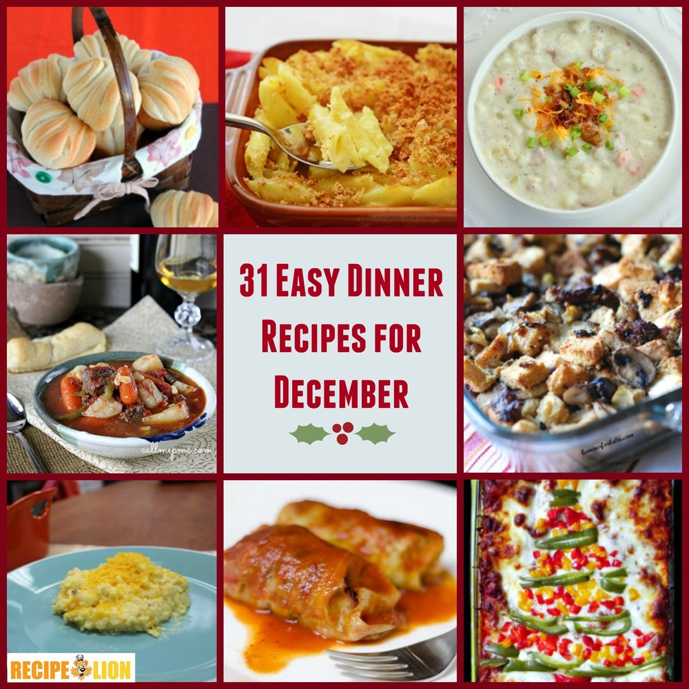 Quick Dinner Recipes For 4
 31 Easy Dinner Recipes for December