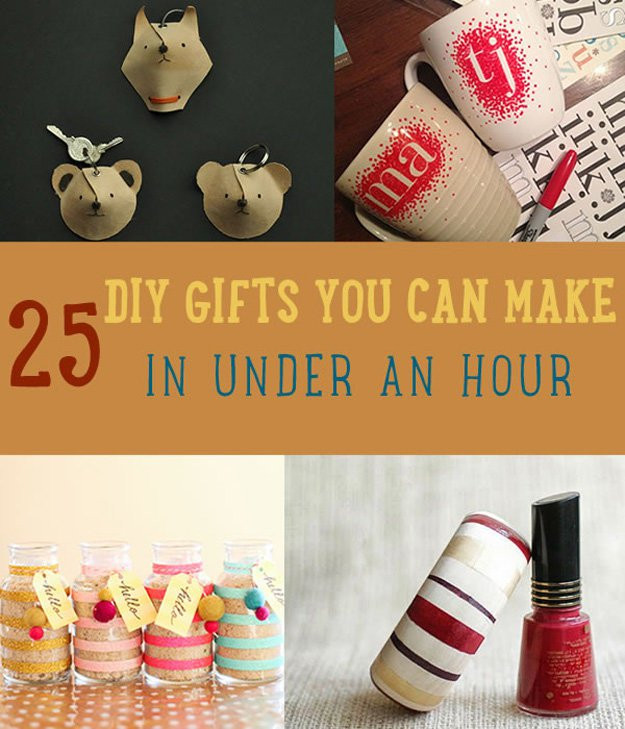 Quick DIY Christmas Gifts
 25 DIY Gifts You Can Make in Under an Hour DIY Ready