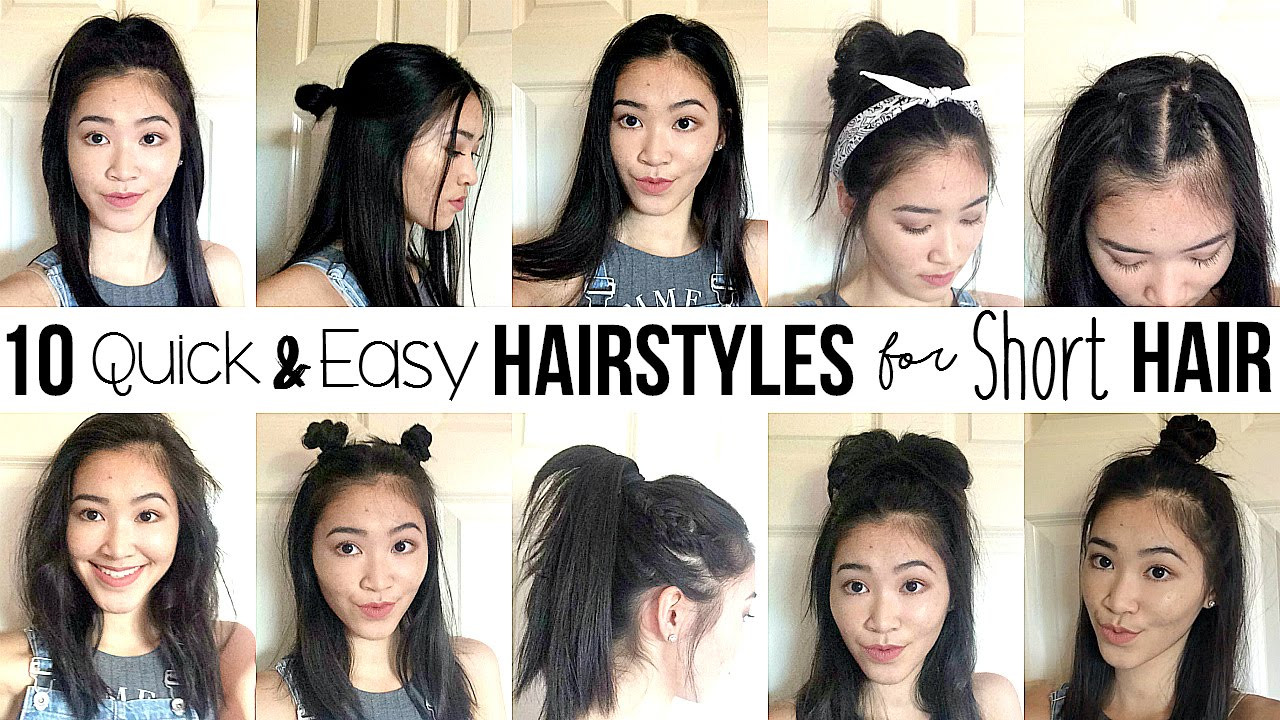 Quick Easy Short Hairstyles
 10 Quick & Easy Hairstyles For SHORT HAIR How I Style