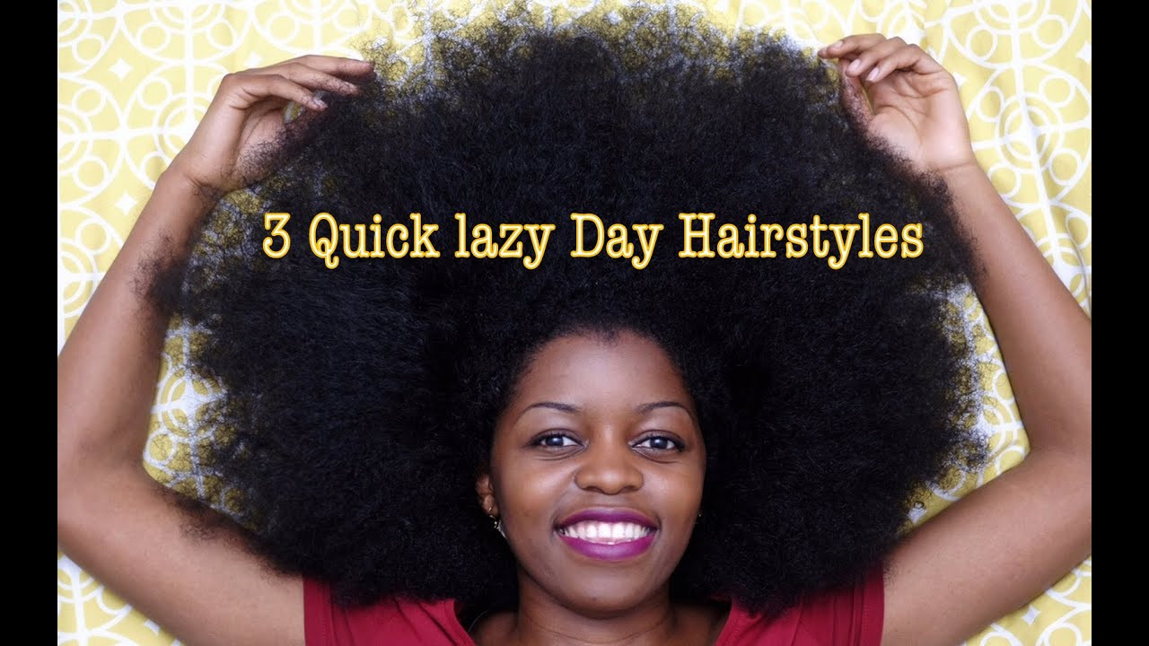 Quick Hairstyle For Black Hair
 3 Quick Lazy Day Hairstyles for Natural Hair