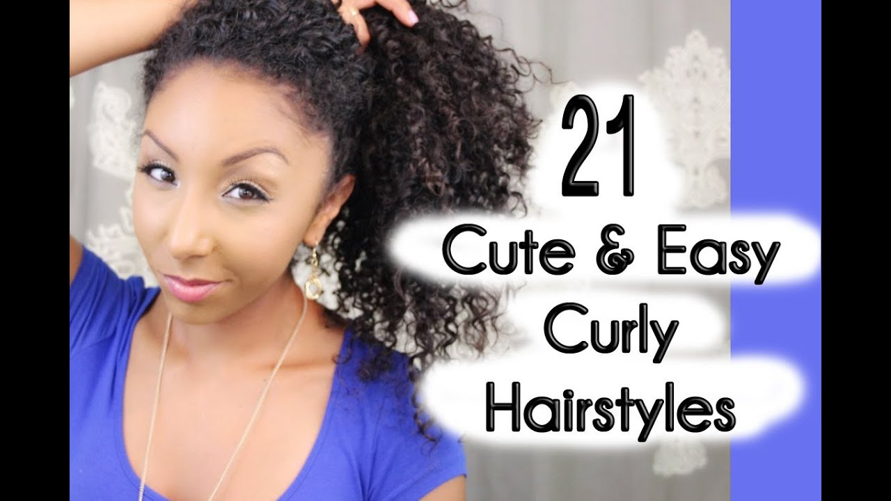 Quick Hairstyles For Curly Hair
 21 Cute and Easy Curly Hairstyles