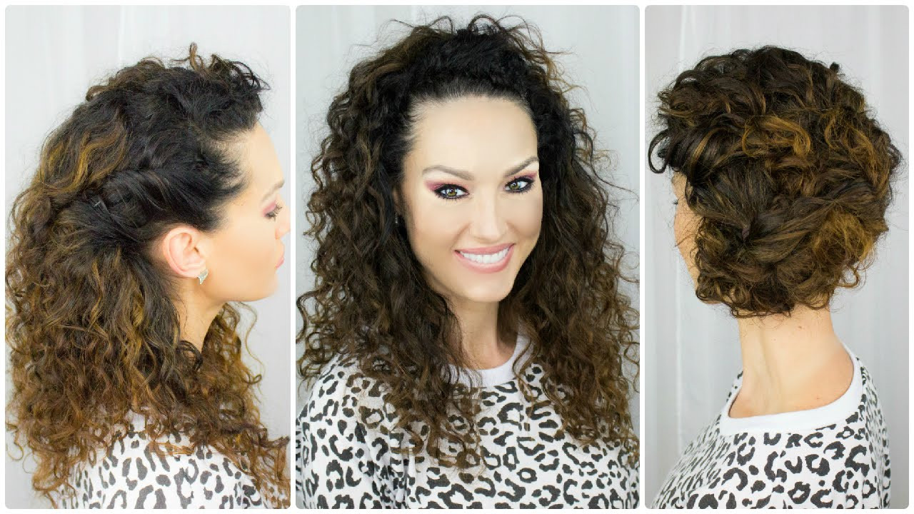 Quick Hairstyles For Curly Hair
 3 Quick & Easy Curly Hairstyles