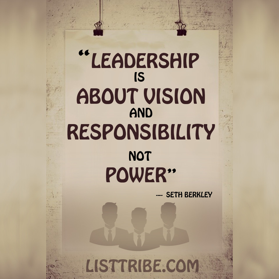 Quote About Leadership
 50 Famous and Inspiring Leadership Quotes