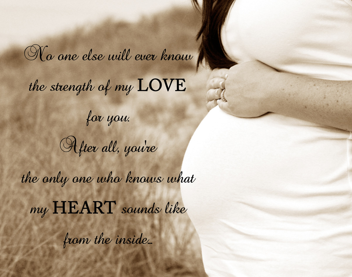 Quote For A Baby
 I Love My Unborn Baby Quotes QuotesGram