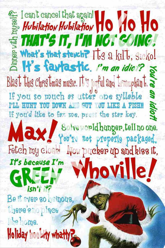 Quote From How The Grinch Stole Christmas
 Grinch Stole Christmas Quotes QuotesGram