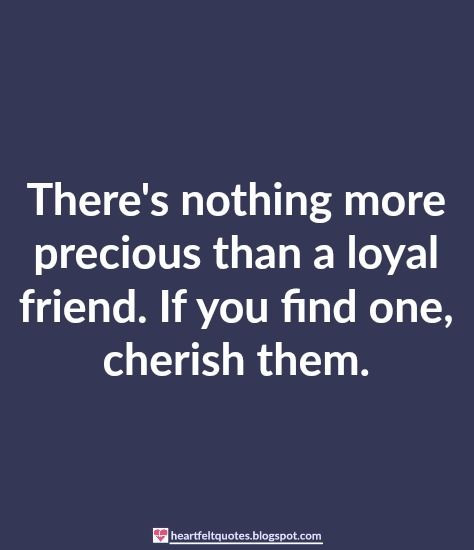 Quote On Good Friendship
 There s nothing more precious than a loyal friend