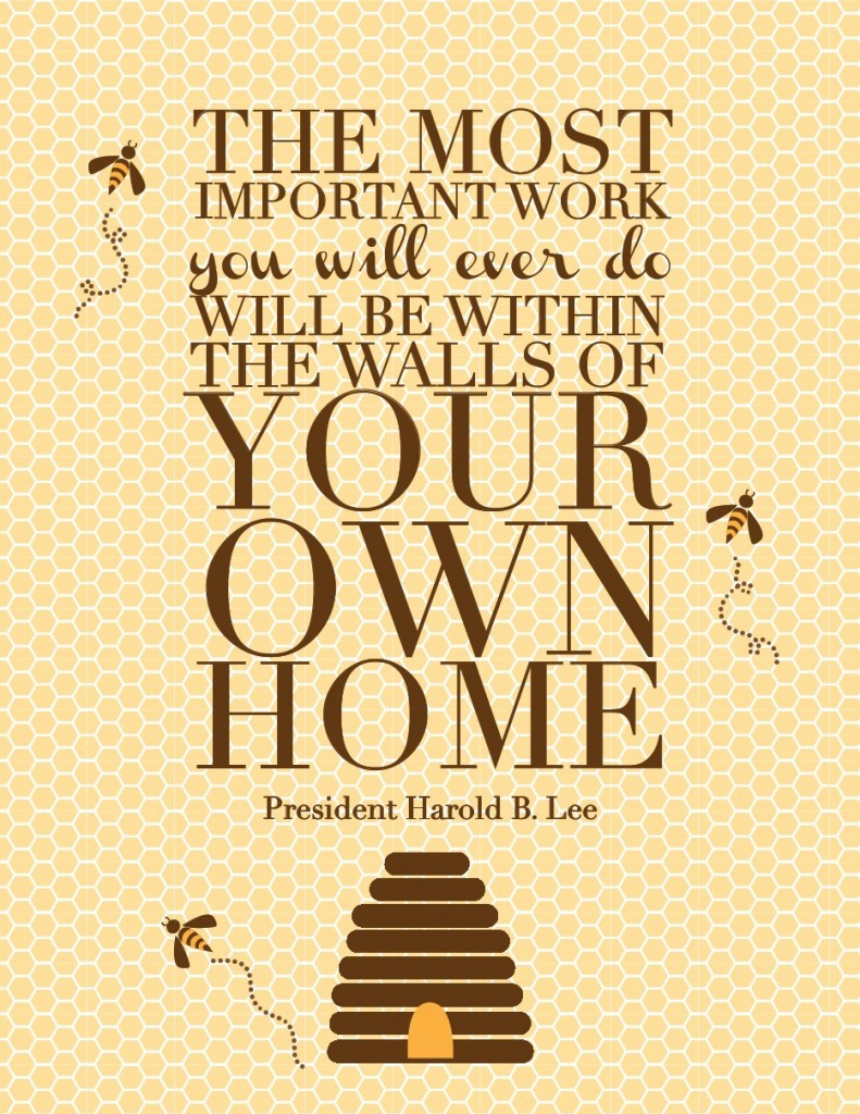 Quotes About Home And Family
 Harold B Lee Quote About Family The Red Headed Hostess