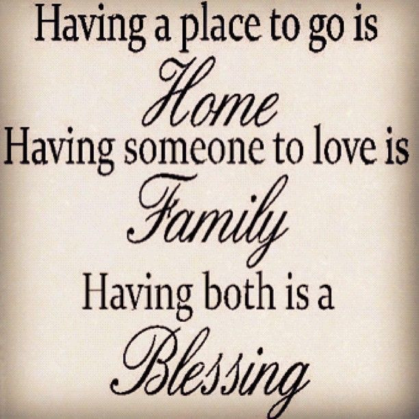 Quotes About Home And Family
 Home family blessing Quotes and sayings