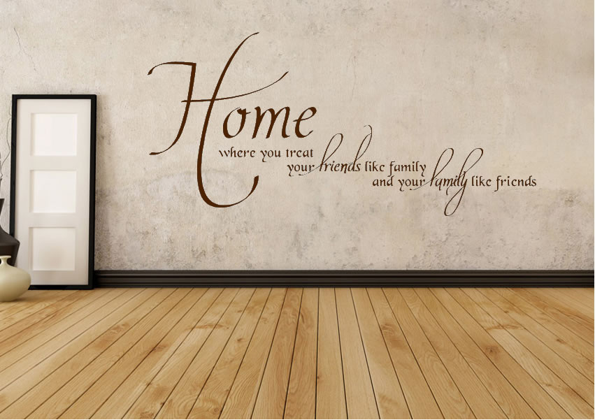Quotes About Home And Family
 Home Family Friends Text Quotes Wall Stickers Adhesive