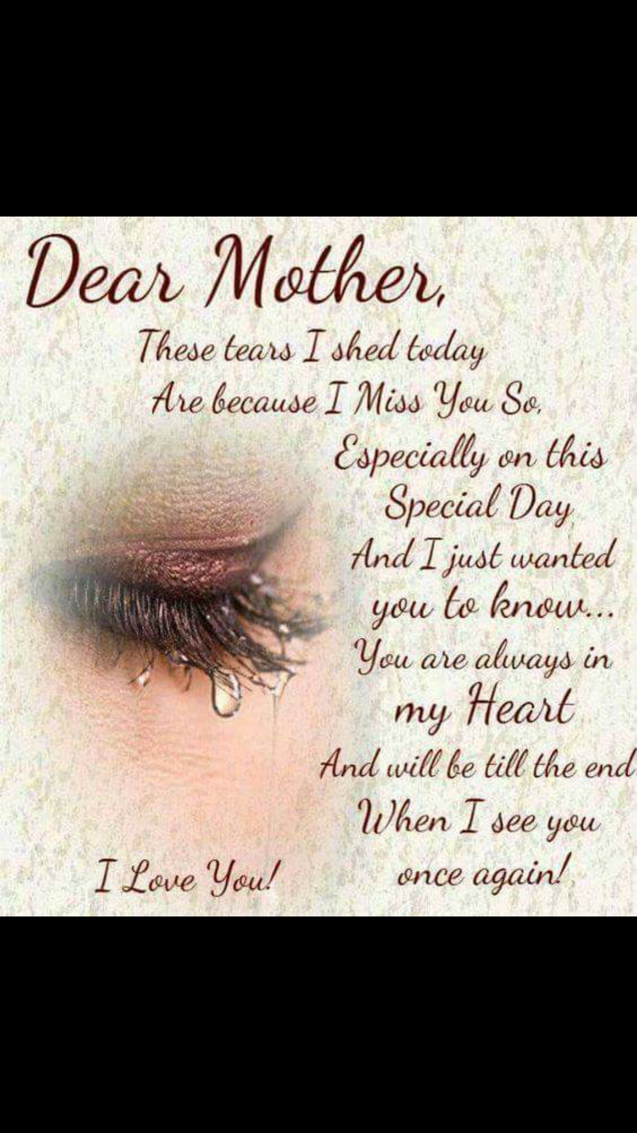 Quotes About Loss Of A Mother
 Dee and Missye I am saving this just for each of you as I