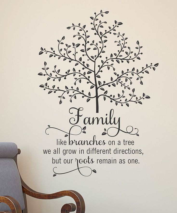 Quotes About Trees And Family
 Family Tree Wall Quote Family Wall