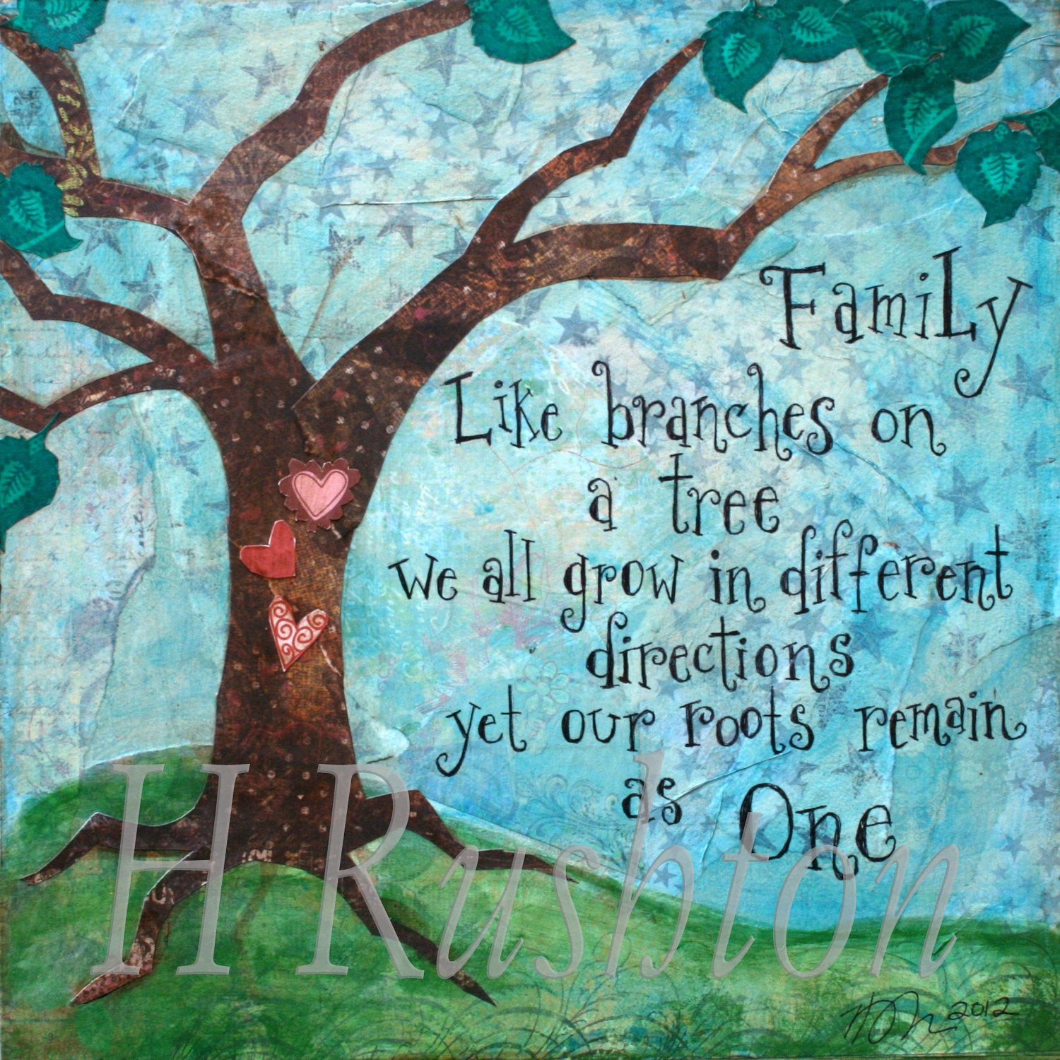 Quotes About Trees And Family
 Family Tree ArtFamily Wall Art Quote Mixed Media by