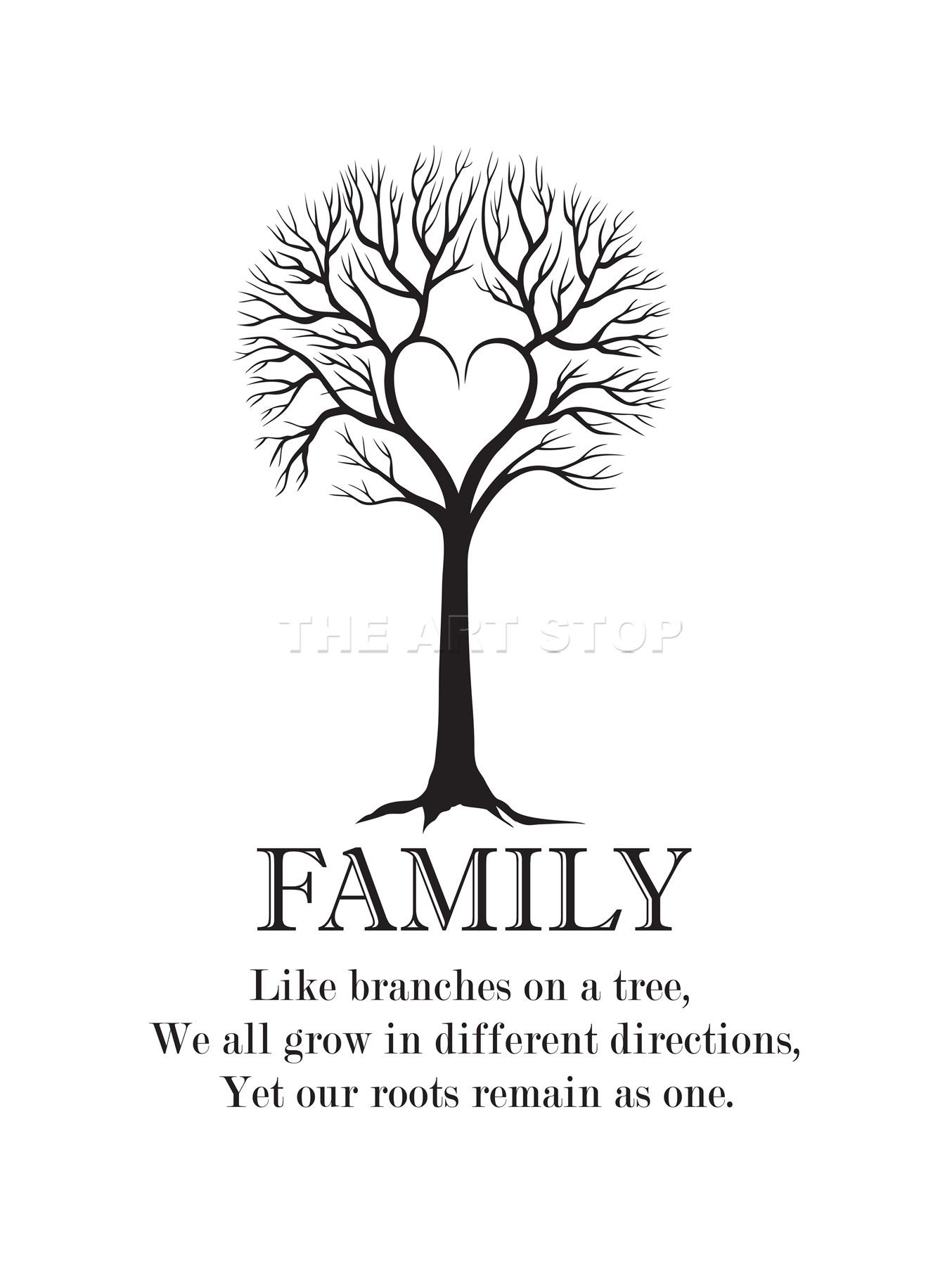 Quotes About Trees And Family
 FAMILY ROOTS QUOTE BW HE TREE ART FRAME PRINT PICTURE