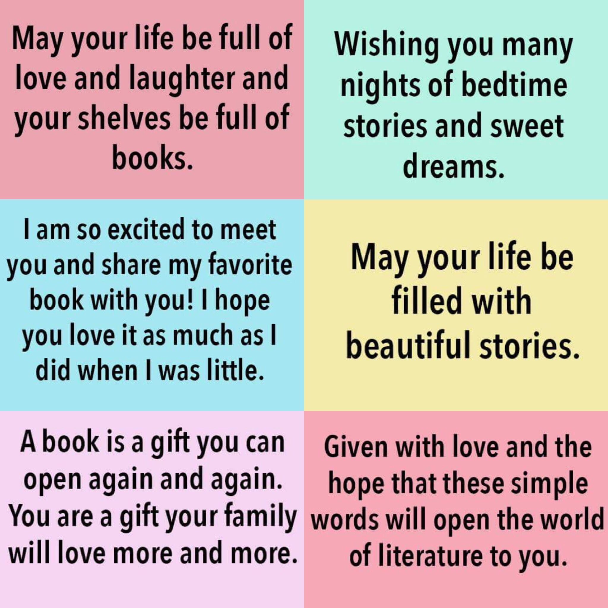 Quotes For Baby Shower Books
 Baby book inscription ideas in 2019