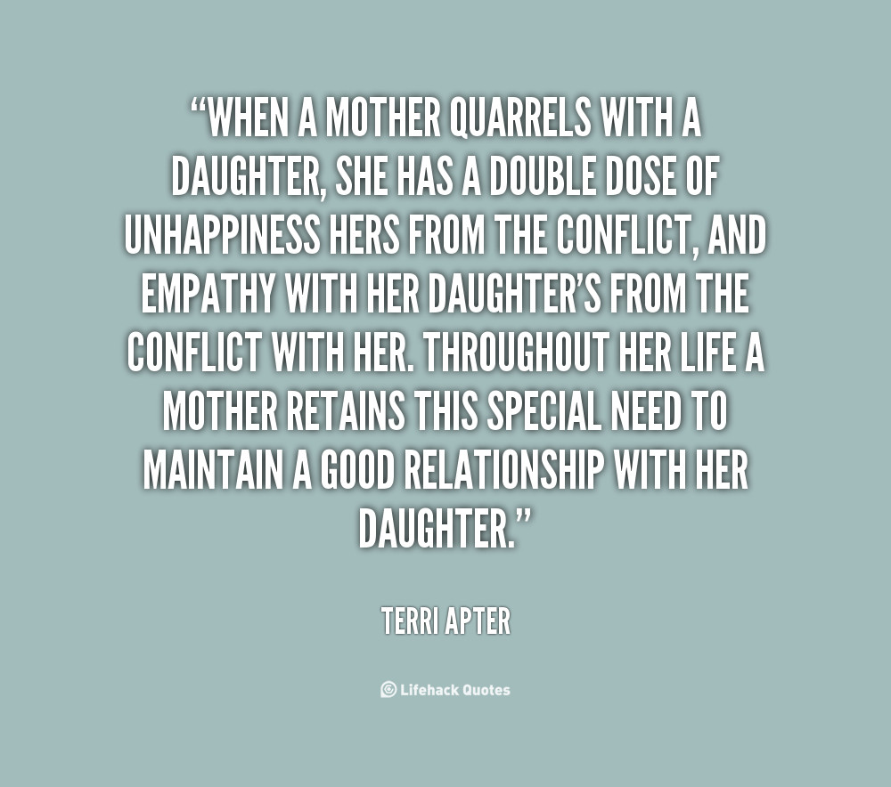 Quotes For Mothers And Daughters
 Sad Mother Daughter Quotes QuotesGram