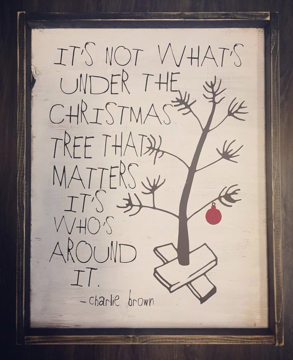 Quotes From Charlie Brown Christmas
 It s Not What s Under The Christmas Tree Charlie Brown