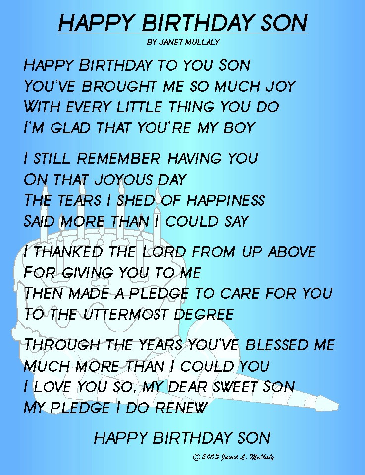 Quotes From Mother To Son
 Happy Birthday Quotes For Son