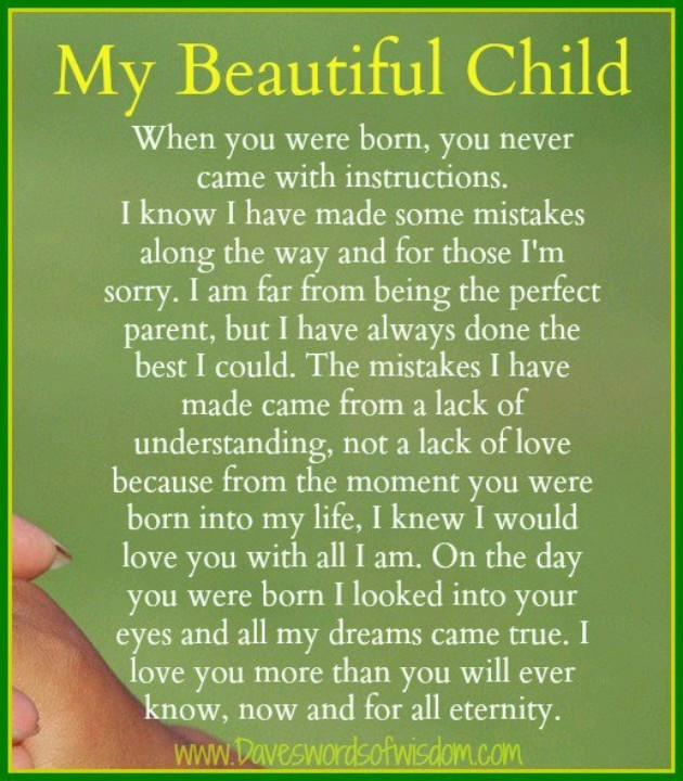 Quotes Loving Children
 My beautiful child