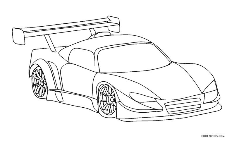 Race Car Coloring Pages For Kids
 Free Printable Cars Coloring Pages For Kids