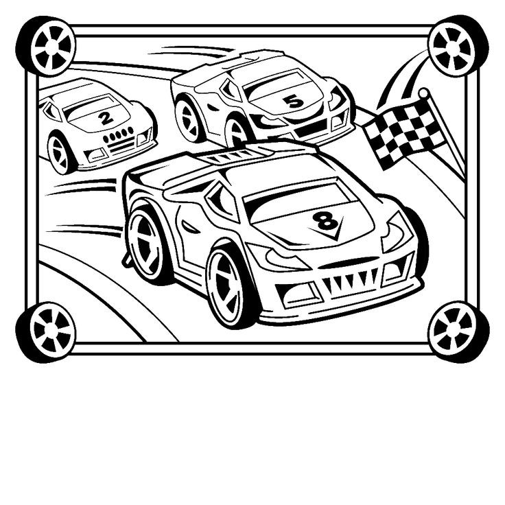 Race Car Coloring Pages For Kids
 19 best Coloring Pages Children images on Pinterest