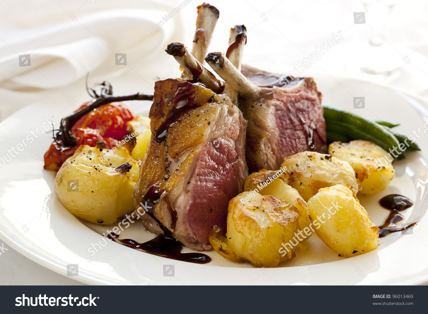 Rack Of Lamb Dinners
 Rack Lamb Dinner With Crushed Roasted Potatoes Cherry