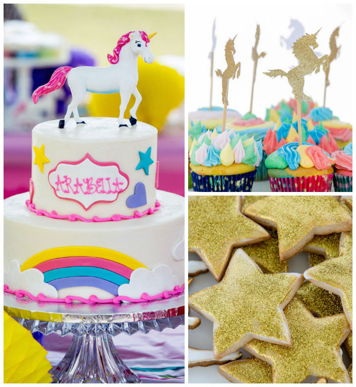 Rainbow And Unicorn Party Ideas
 Kara s Party Ideas Rainbow Unicorn Birthday Party