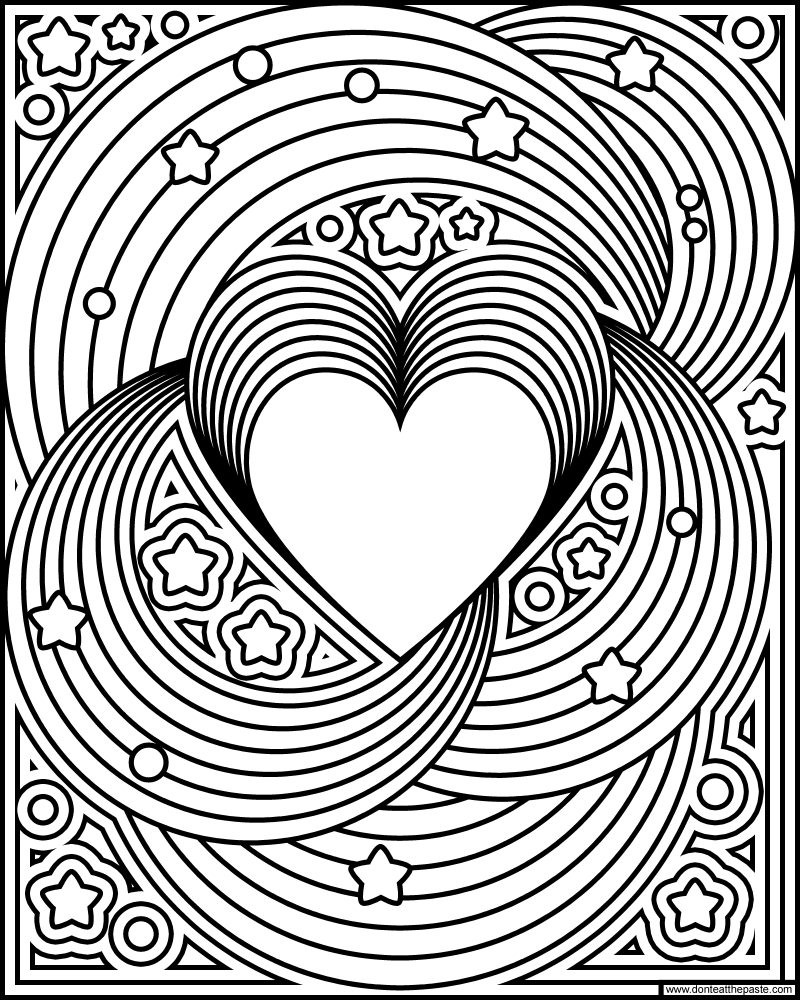 Rainbow Coloring Pages For Adults
 Don t Eat the Paste Rainbow Love coloring page