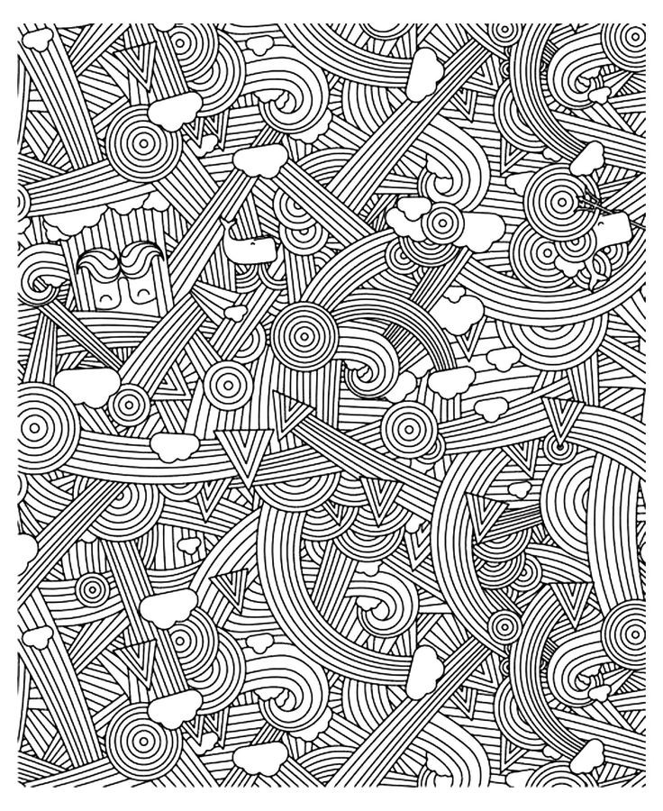 Rainbow Coloring Pages For Adults
 Free coloring page coloring adult zen anti stress to