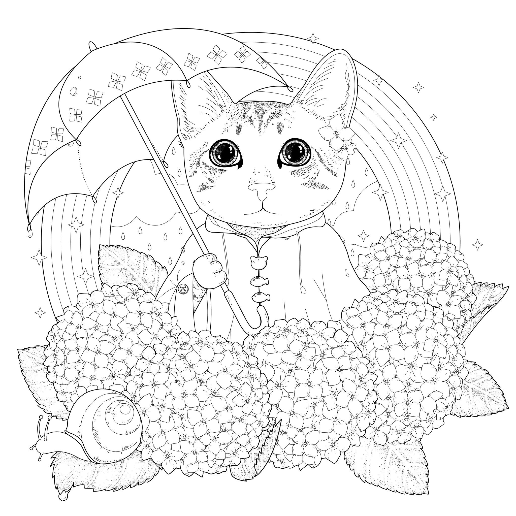 Rainbow Coloring Pages For Adults
 Pages cat rainbow mandala by kchung