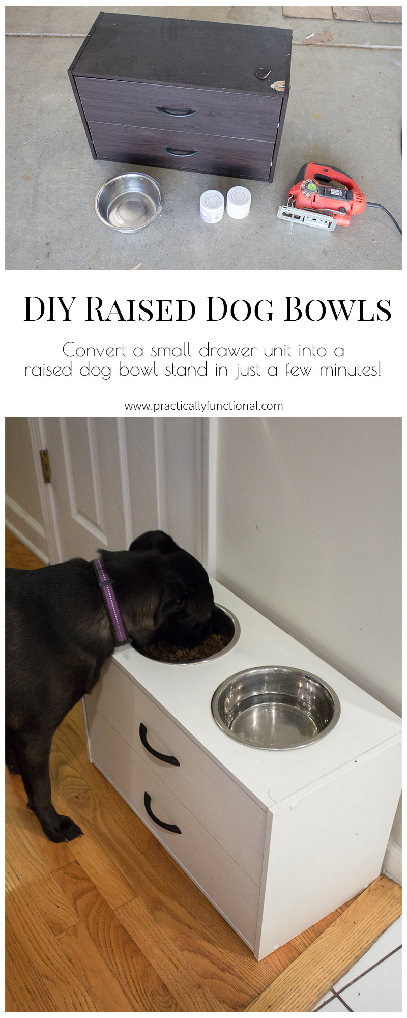 Raised Dog Bowl DIY
 DIY Raised Dog Bowl Stand