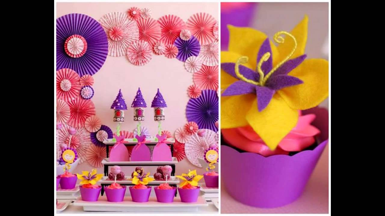 Rapunzel Birthday Party
 Cute Rapunzel party decorations ideas