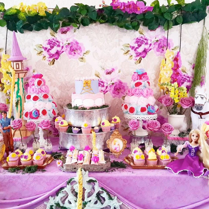 Rapunzel Birthday Party
 Kara s Party Ideas Rapunzel Tangled Themed Birthday Party
