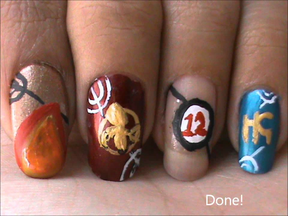 Real Nail Art Games
 Hunger Games Nail Design Hunger Games Nails Nail Art