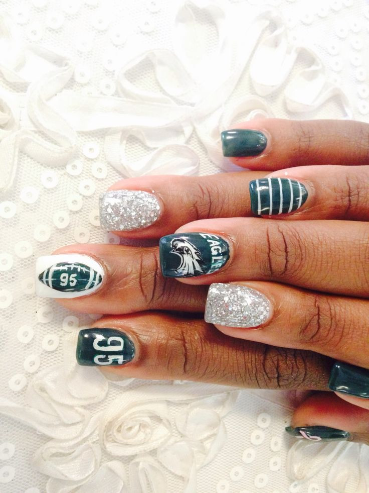 Real Nail Art Games
 9 best EAGLES MANICURE images on Pinterest