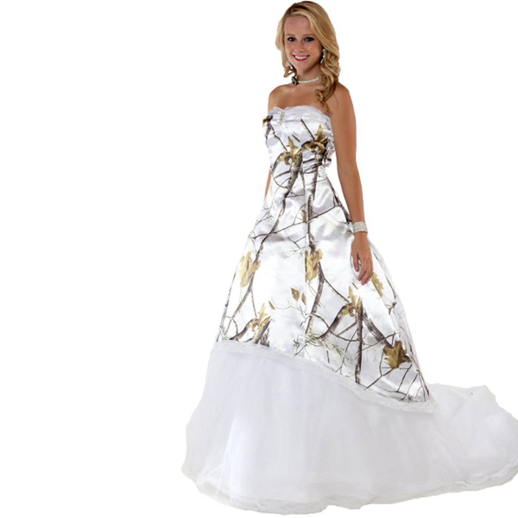 Realtree Wedding Dresses
 Camo Wedding Gowns with Tulle