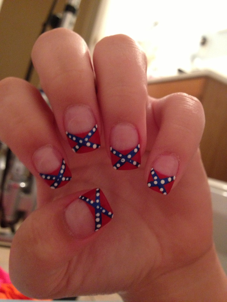 Rebel Flag Nail Art
 89 best images about Camo and Country on Pinterest