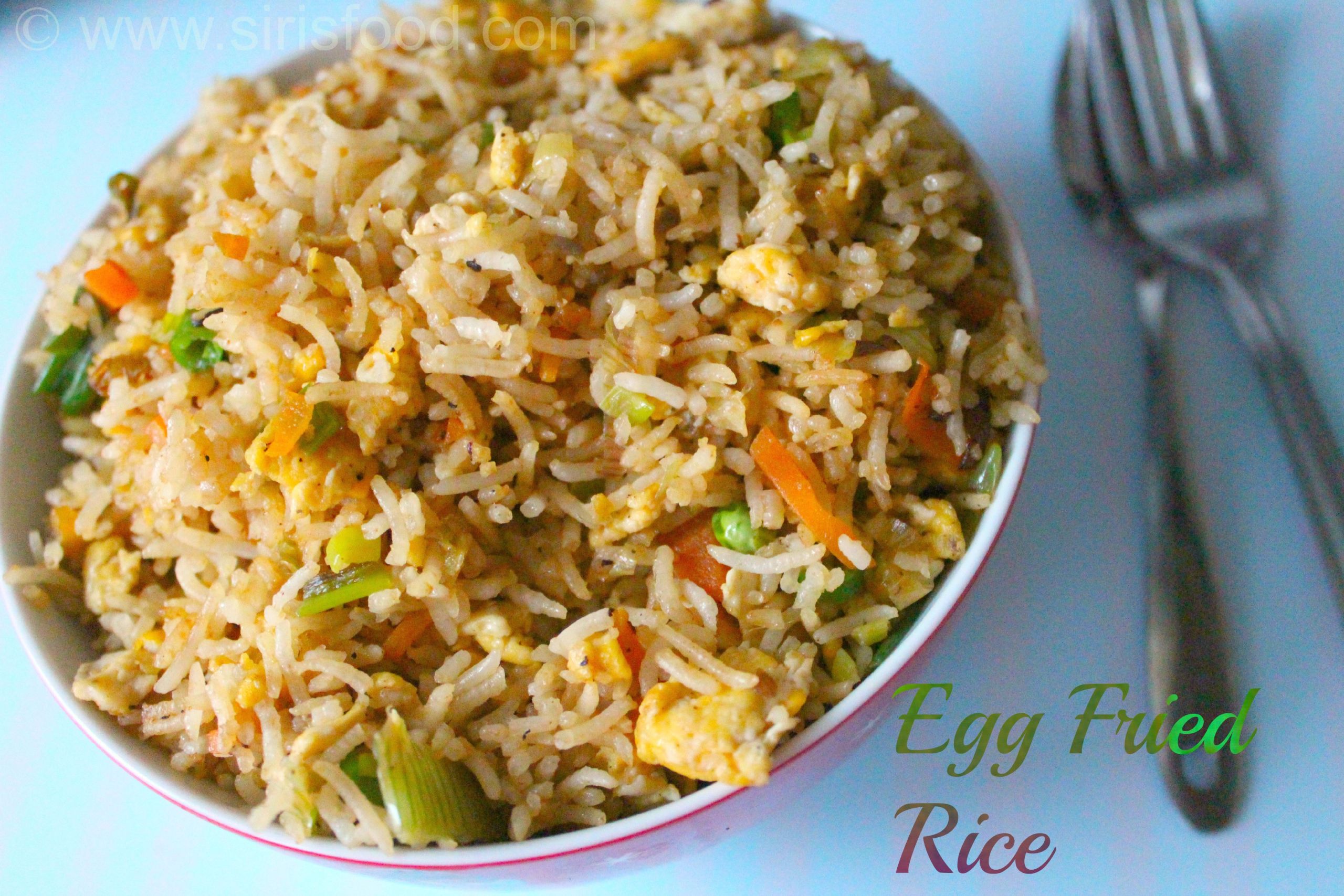 Recipes Chinese Fried Rice
 Indo chinese Egg Fried rice recipe