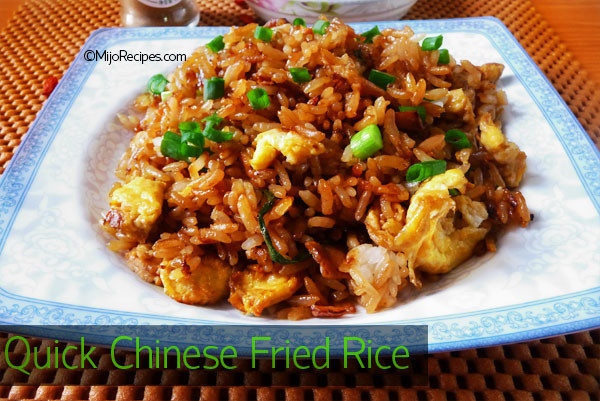 Recipes Chinese Fried Rice
 Quick Chinese Fried Rice