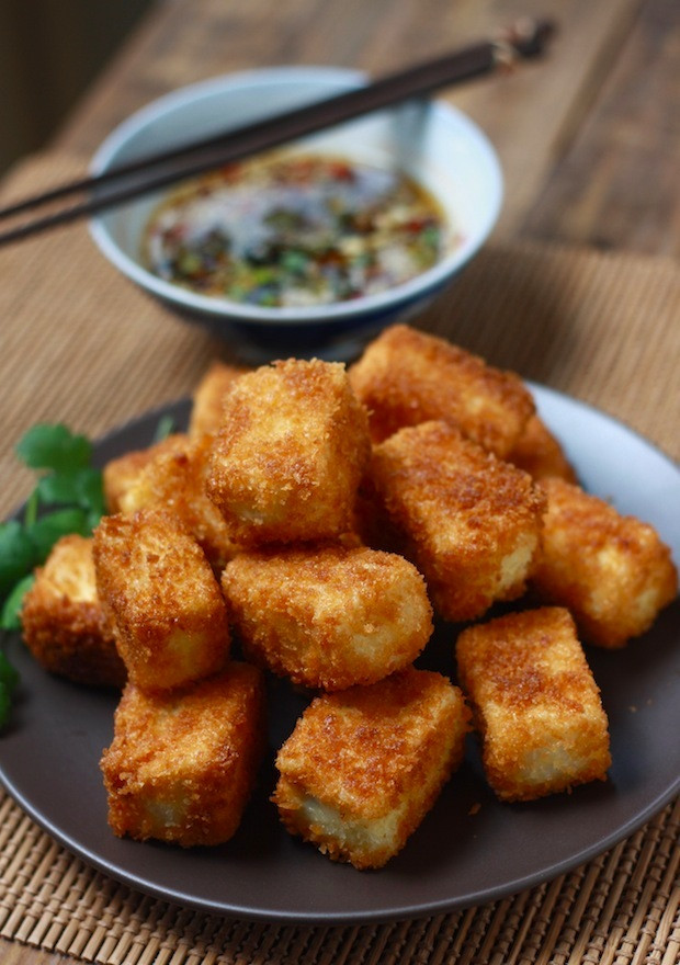 Recipes For Fried Tofu
 Fried Tofu with Sesame Soy Dipping Sauce