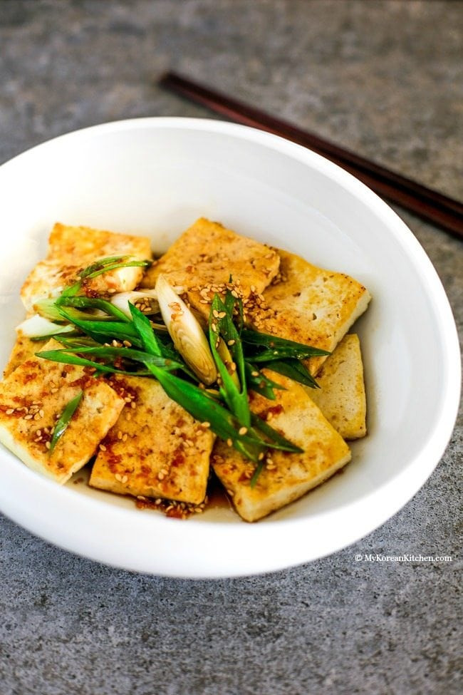 Recipes For Fried Tofu
 Pan Fried Tofu in Garlic Soy Sesame Sauce My Korean Kitchen