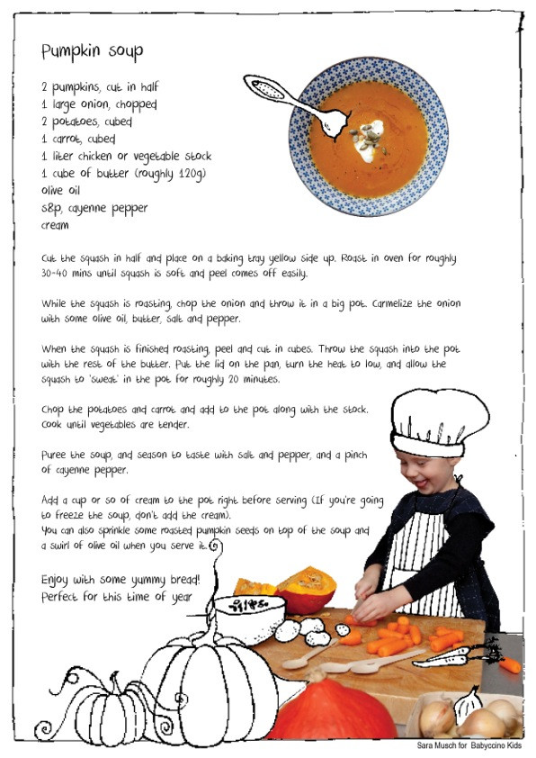 Recipes For Little Kids
 The Little Things a Pumpkin Soup recipe Babyccino Kids