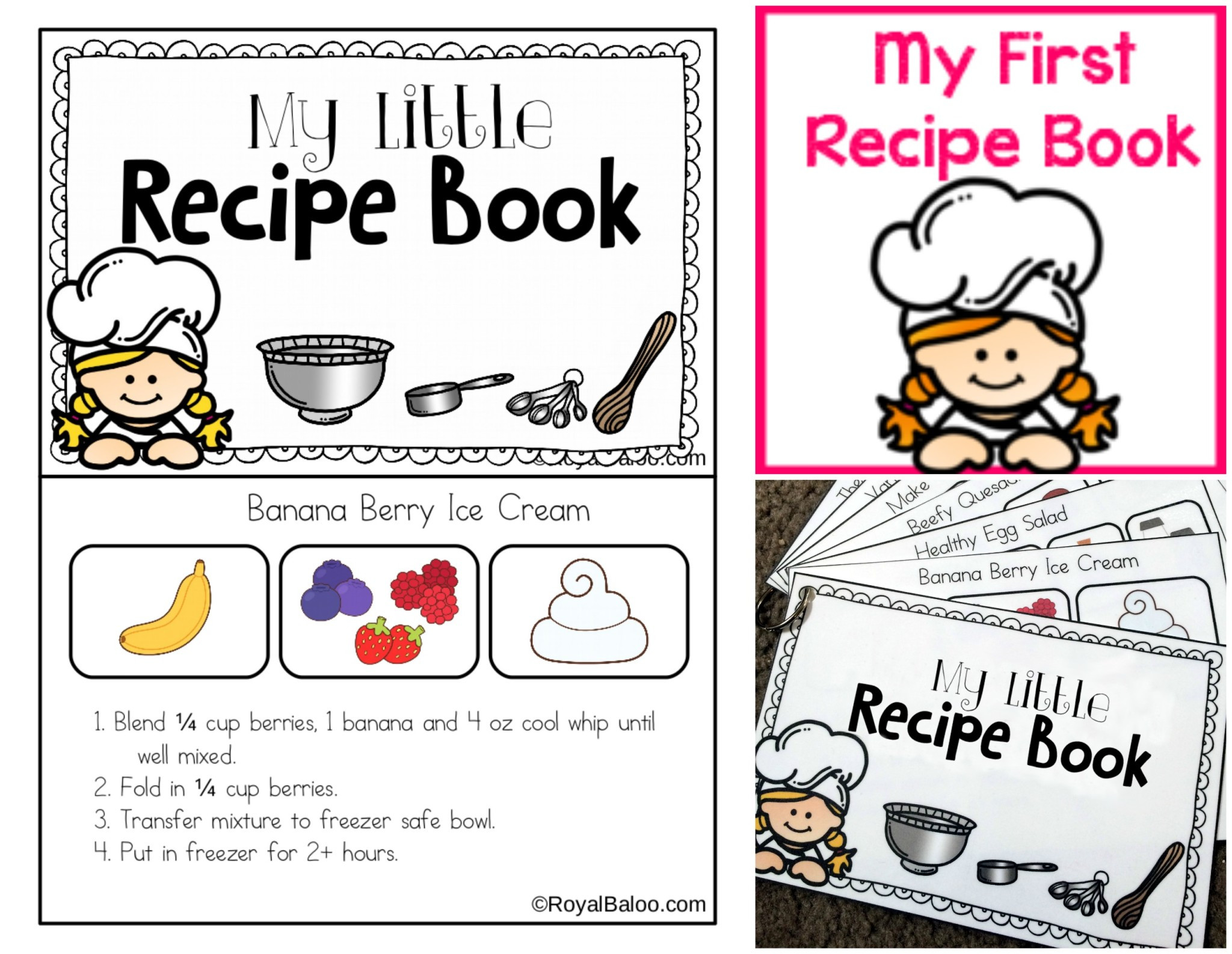 Recipes For Little Kids
 My First Recipe Book Printable Royal Baloo