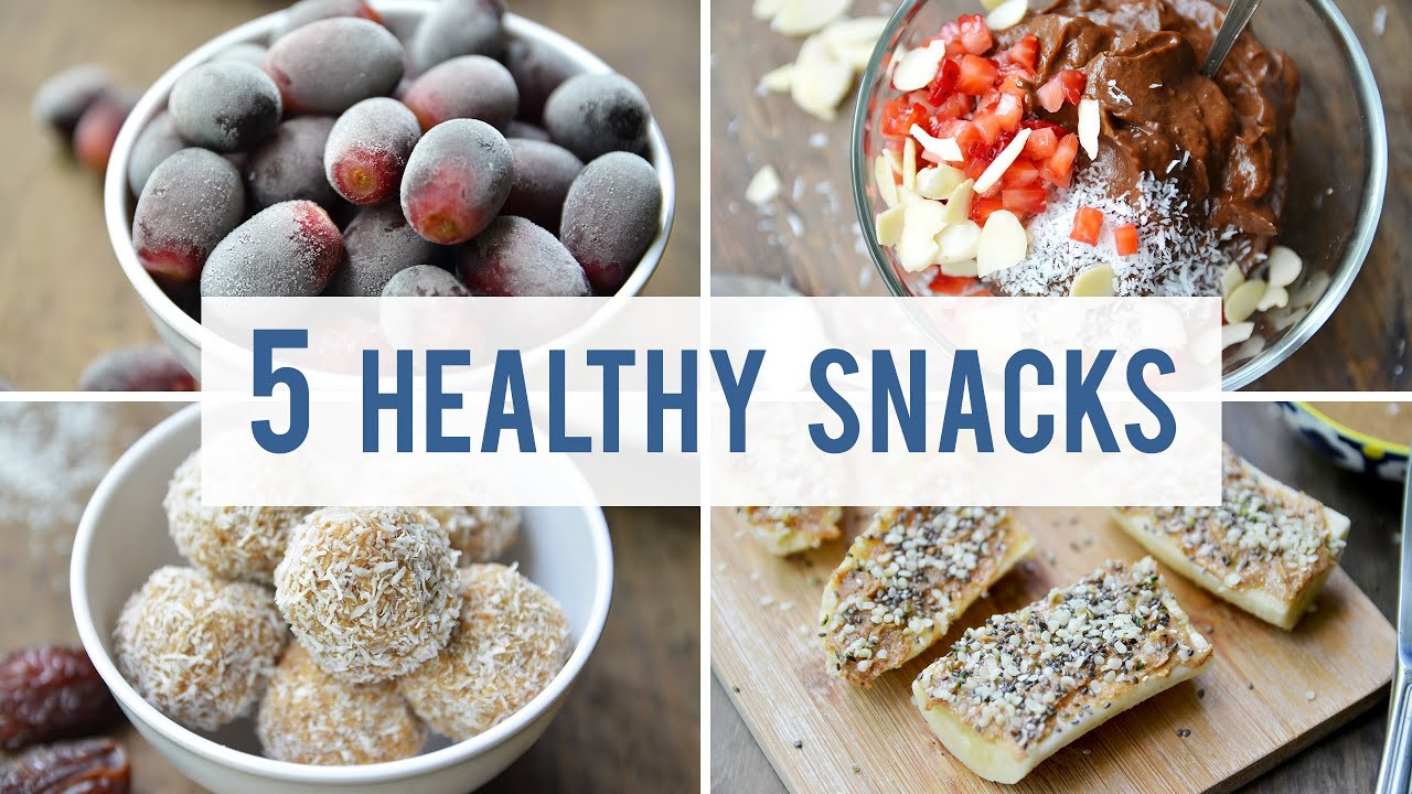Recipes For Snacks
 5 EASY HEALTHY SNACKS