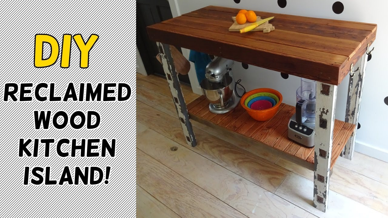 Reclaimed Wood Kitchen Island DIY
 DIY Reclaimed Wood Kitchen Island