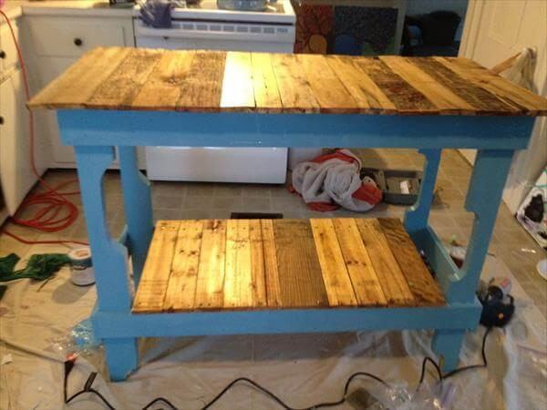 Reclaimed Wood Kitchen Island DIY
 DIY Rustic Pallet Kitchen Island