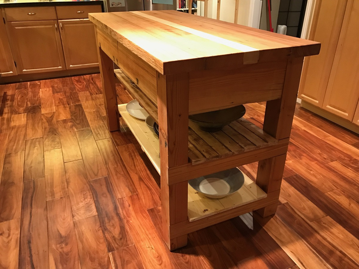 Reclaimed Wood Kitchen Island DIY
 Ana White