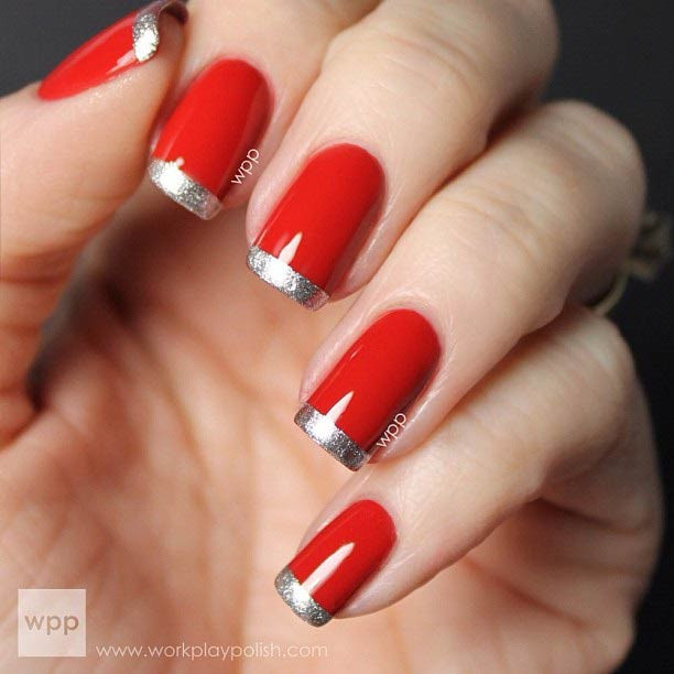 Red Glitter Tips Nails
 31 Cool French Tip Nail Designs Page 3 of 3