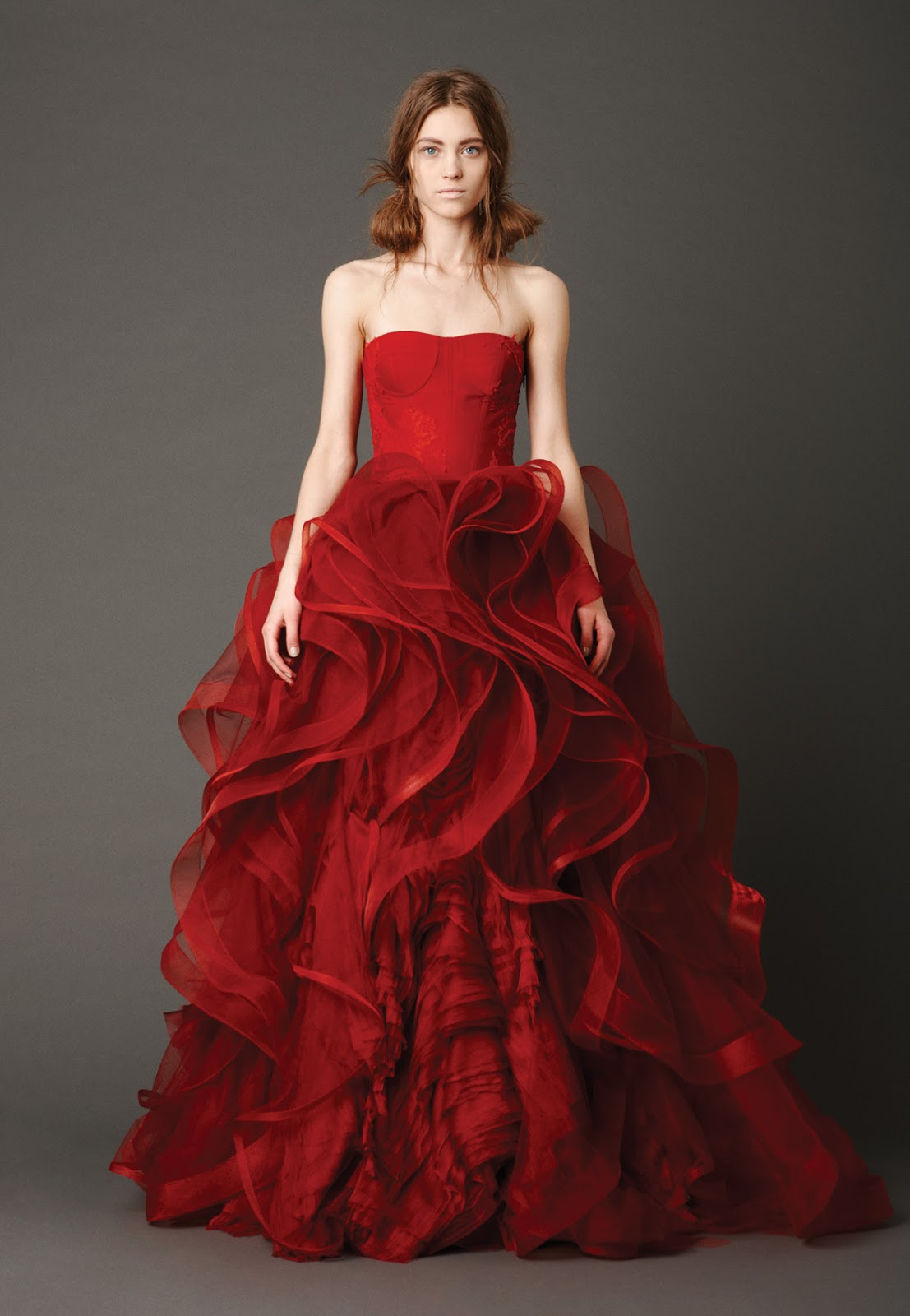 Red Wedding Gowns
 DressyBridal Learn Wedding Dresses 2013 Trends from Vera