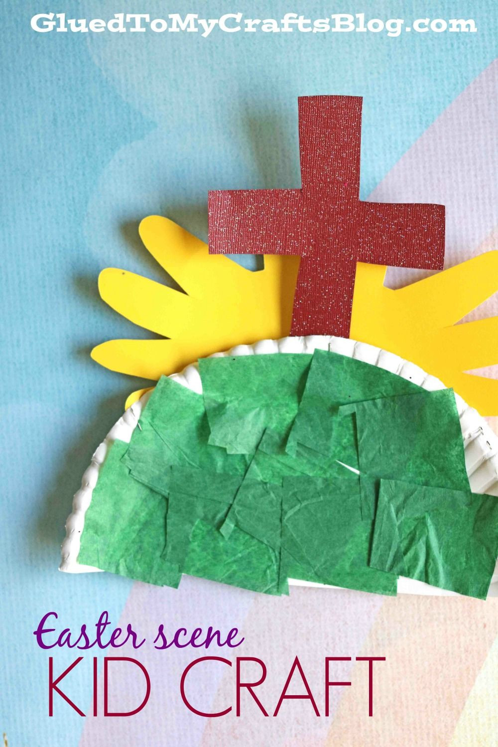 Religious Easter Craft For Kids
 Paper Plate Easter Scene Kid Craft