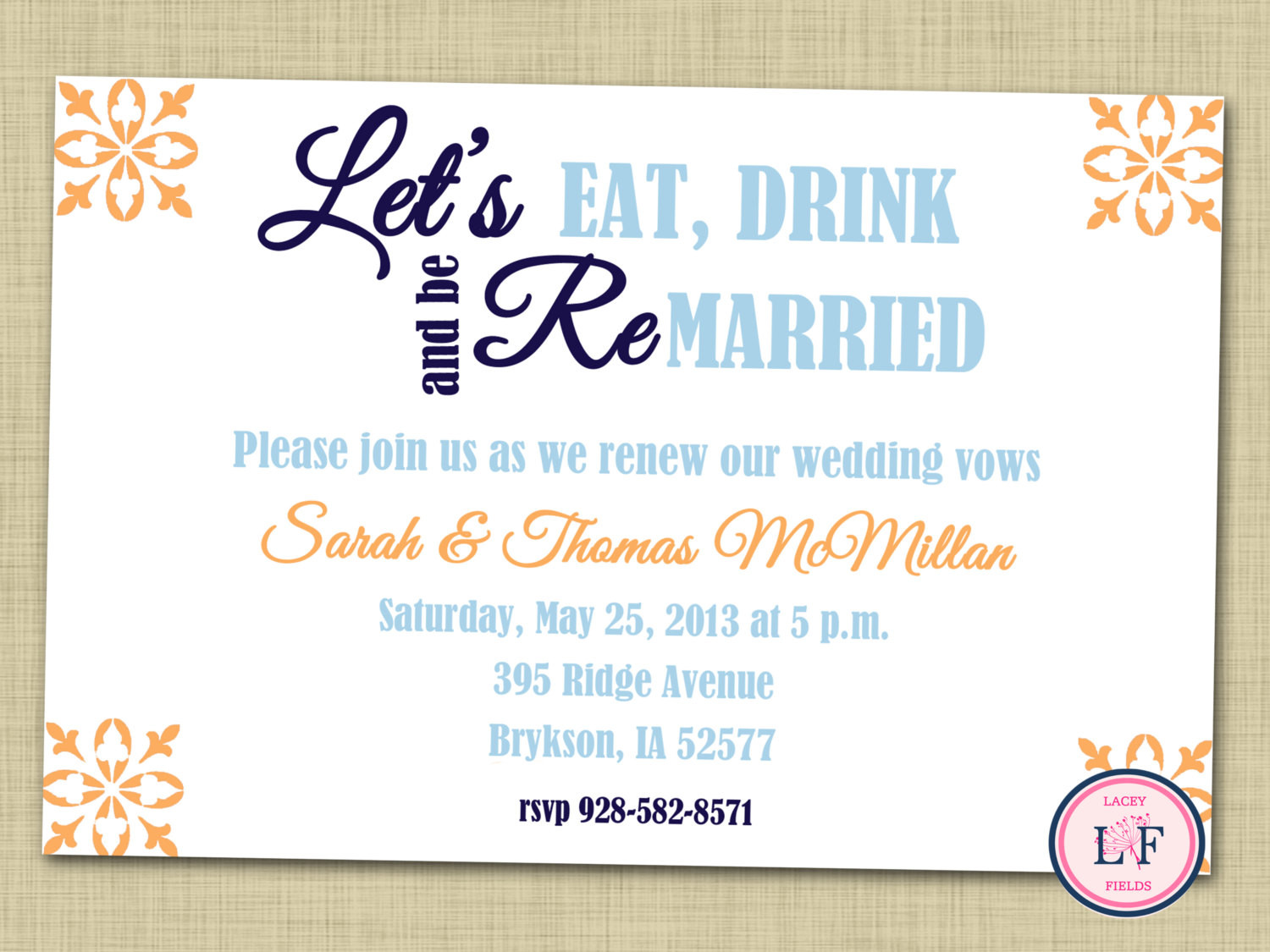 Renewal Wedding Vows
 Vow renewal invitation printable Vow renewal party by